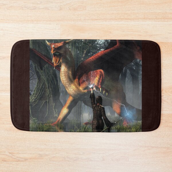 Item preview, Sorceress Battling a Dragon designed and sold by Daniel Eskridge.