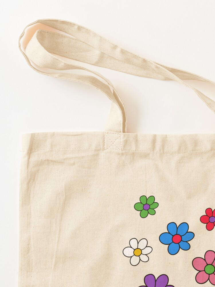 Indie Aesthetic Flower Tote Bag