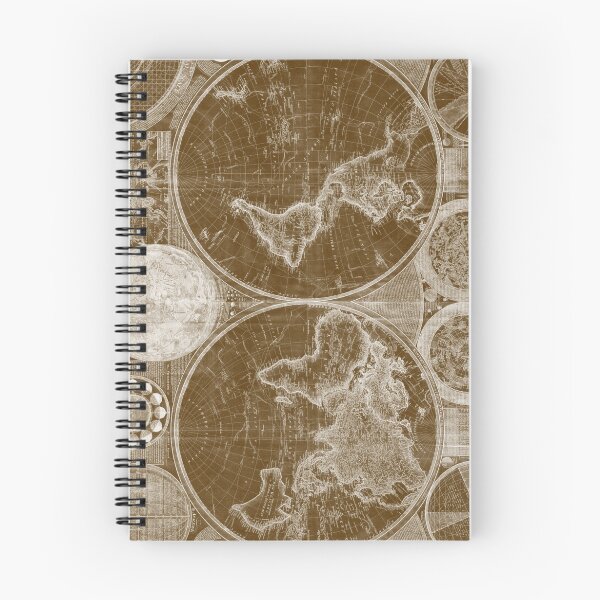 Item preview, World Map (1794) Brown & White designed and sold by BravuraMedia.