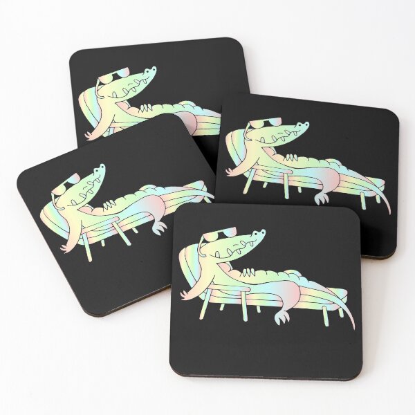 Item preview, Crocodile Sunning Design pastel designed and sold by Paula Helit.