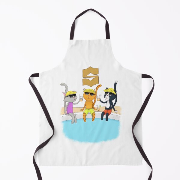 Item preview, CUTHBERT AND FRIENDS AT THE POOL IN CALIFORNIA designed and sold by kittencuthbert.