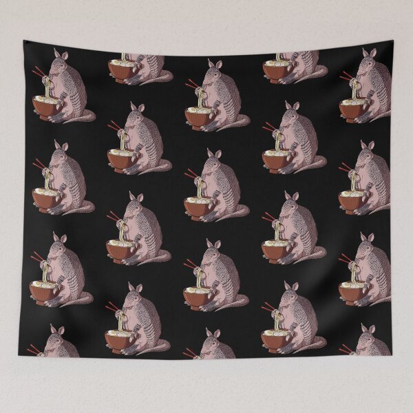 Item preview, Armadillo eats Japanese Ramen Noodles designed and sold by UpYourSelf.