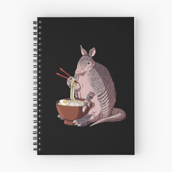 Item preview, Armadillo eats Japanese Ramen Noodles designed and sold by UpYourSelf.