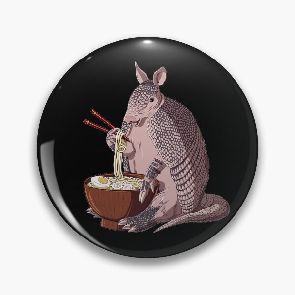 Item preview, Armadillo eats Japanese Ramen Noodles designed and sold by UpYourSelf.