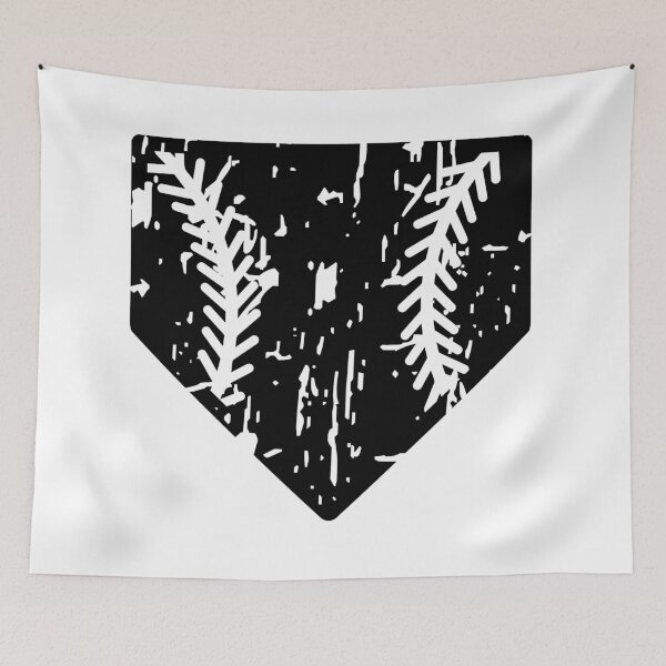 Item preview, Distressed Baseball Home Plate with Stitches designed and sold by PepaAnaRB.
