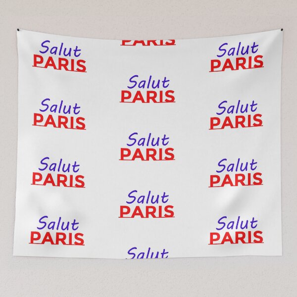 Item preview, Salut Paris Slogan in French designed and sold by Tanja Dianova.