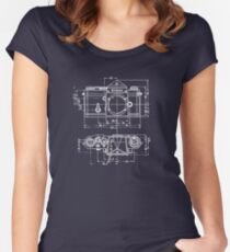Vintage Photography: Nikon Blueprint Women's Fitted Scoop T-Shirt