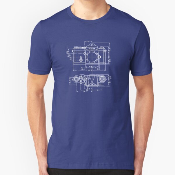 Vintage Photography: Nikon Blueprint Slim Fit T-Shirt