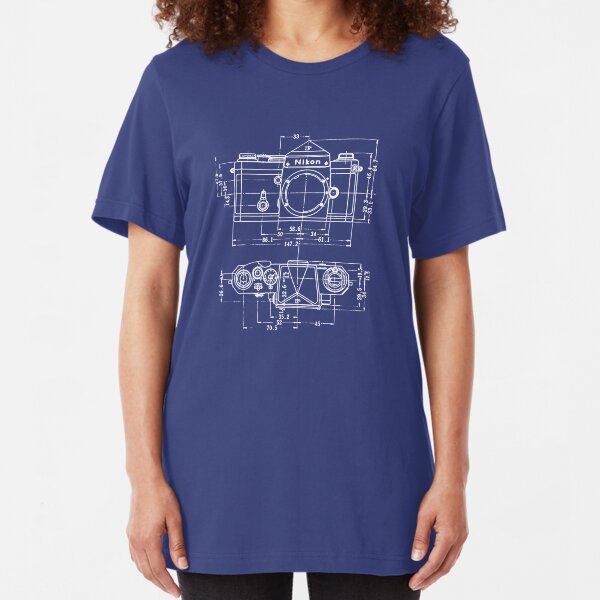 Vintage Photography: Nikon Blueprint Slim Fit T-Shirt