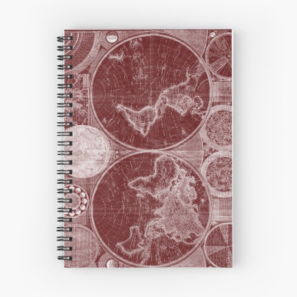 Item preview, World Map (1794) Dark Red & White  designed and sold by BravuraMedia.