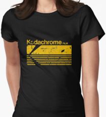Vintage Photography: Kodak Kodachrome - Yellow Fitted T-Shirt