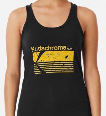 Vintage Photography: Kodak Kodachrome - Yellow Racerback Tank Top