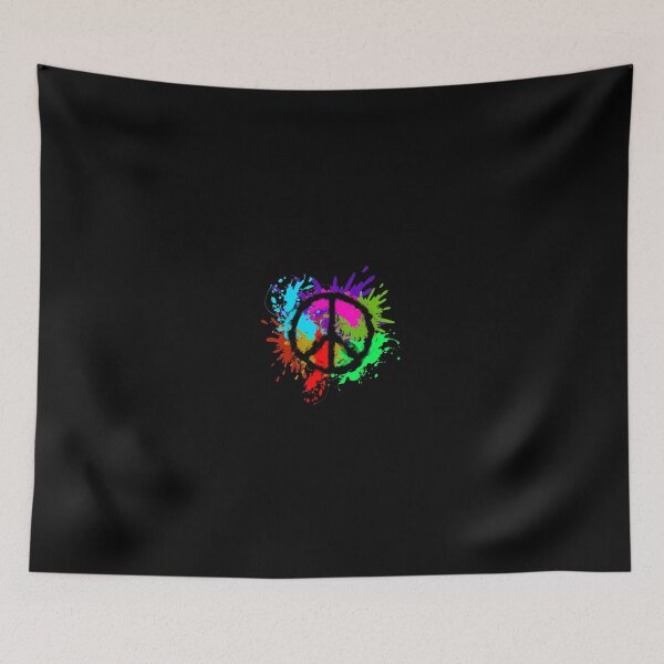 Item preview, Peace logo abstract color profile black background design designed and sold by Peace-of-mind.