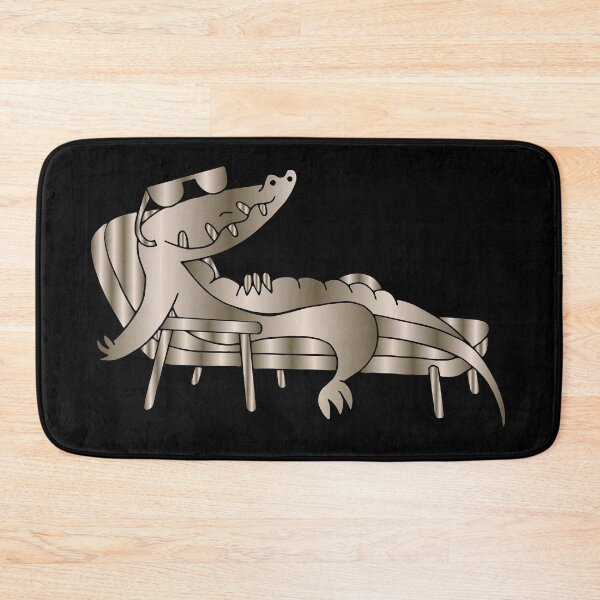 Item preview, Crocodile Sunning Design tan designed and sold by Paula Helit.