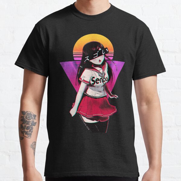 Kawaii Anime Girl - SUGOI Senpai Classic T-Shirt
