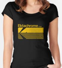 Vintage Photography: Kodak Ektachrome - Yellow Women's Fitted Scoop T-Shirt