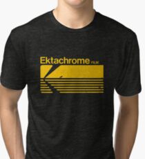 Vintage Photography: Kodak Ektachrome - Yellow Tri-blend T-Shirt