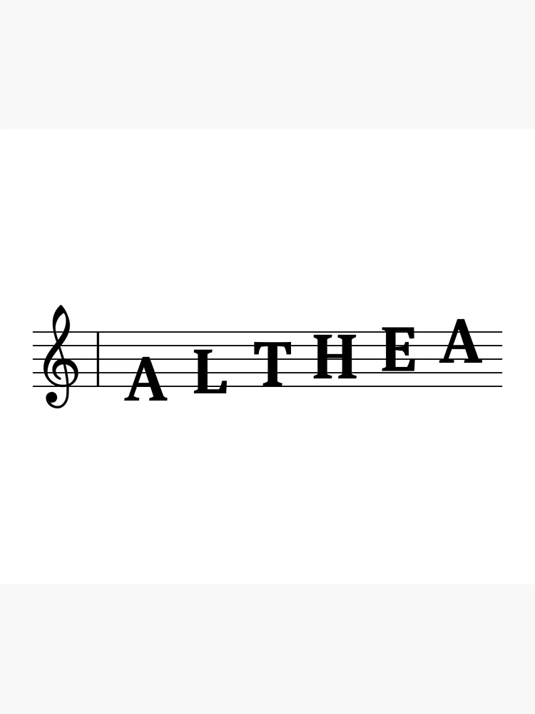 Althea  Name Art Print Personalized Gift