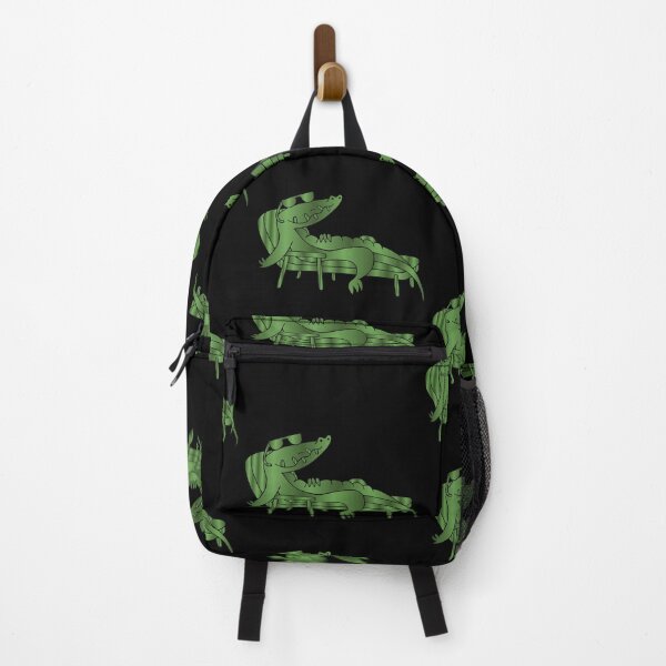 Item preview, Crocodile Sunning Design green designed and sold by Paula Helit.