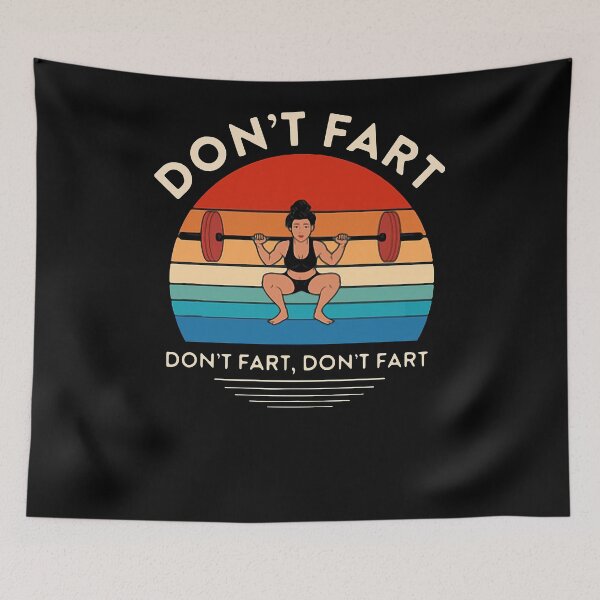 Item preview, WEIGHTLIFTING DON'T FART DON'T FART DON'T FART VINTAGE SHIRT. designed and sold by NormaEng.