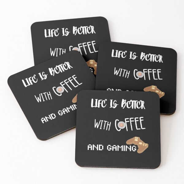 Item preview, Life Is Better With Coffee And Gaming designed and sold by Quadghouls.