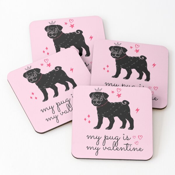Item preview, My pug is my Valentine designed and sold by Lolas-Creations.