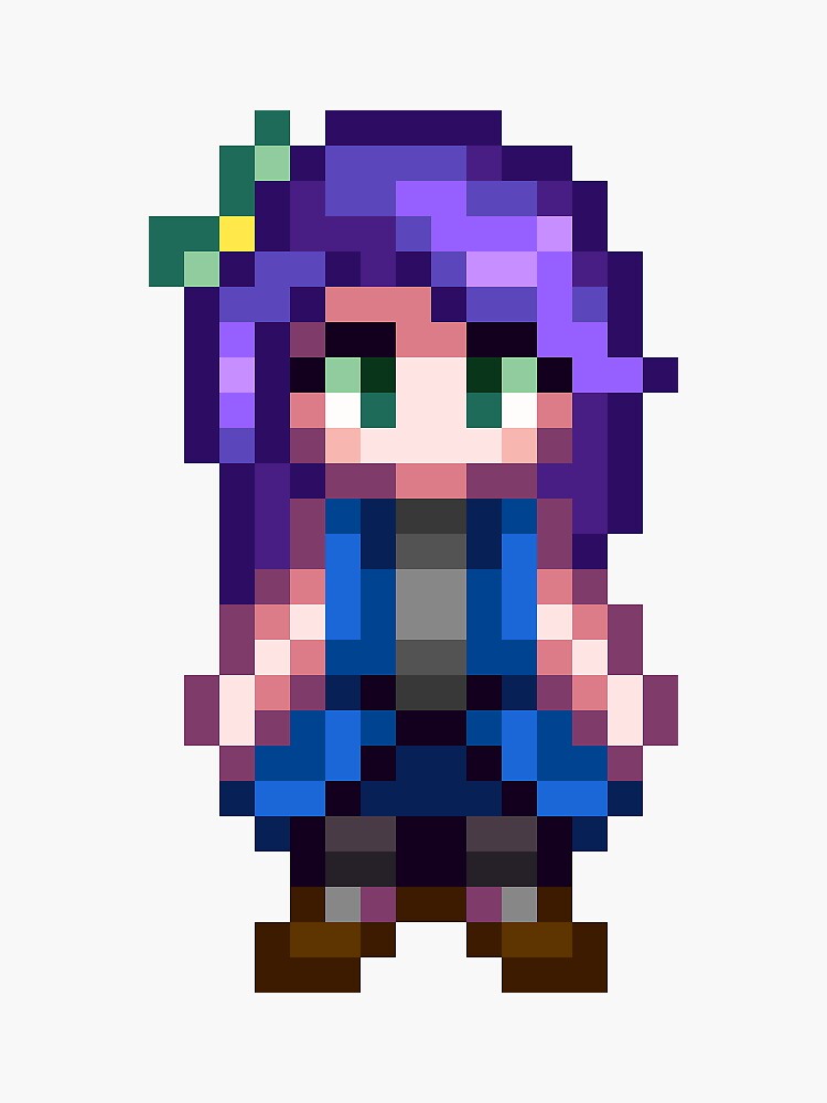 Pegatina For Sale Con La Obra «stardew Valley - Abigail Full Body 