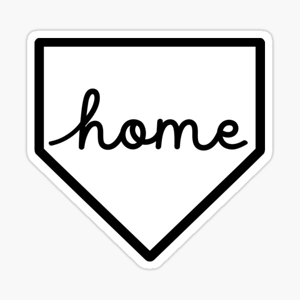 Baseball Home Plate' Sticker