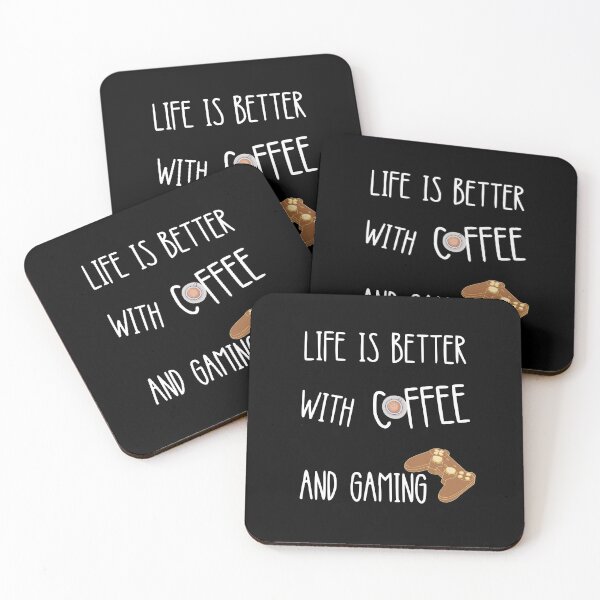 Item preview, Life Is Better With Coffee And Gaming designed and sold by Quadghouls.