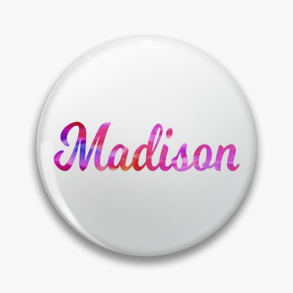 Item preview, Madison girls name multi-color fun design designed and sold by ComicKitsch.