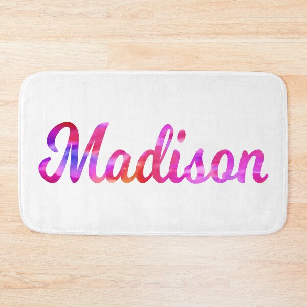 Item preview, Madison girls name multi-color fun design designed and sold by ComicKitsch.