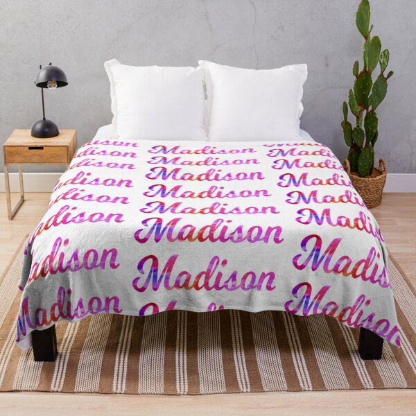 Item preview, Madison girls name multi-color fun design designed and sold by ComicKitsch.