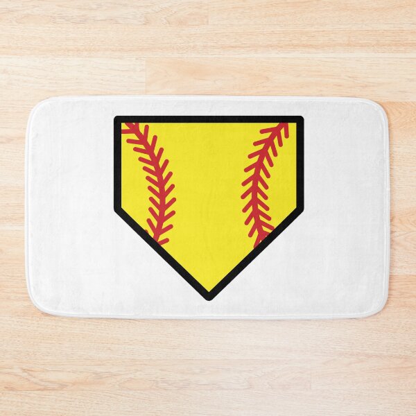 Item preview, Softball Home Plate with stitches designed and sold by PepaAnaRB.