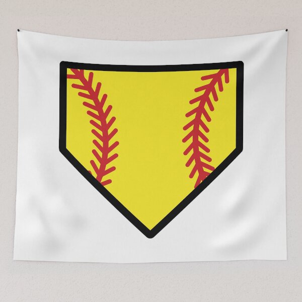Item preview, Softball Home Plate with stitches designed and sold by PepaAnaRB.