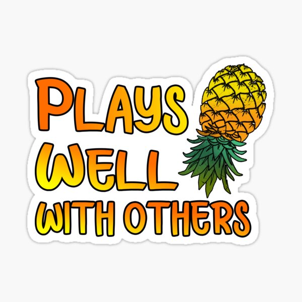 Upside Down Pineapple Stickers for Sale Redbubble