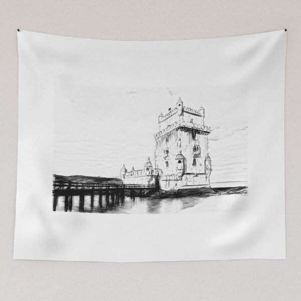 Item preview, Drawing of Belem tower designed and sold by pietrofoto.