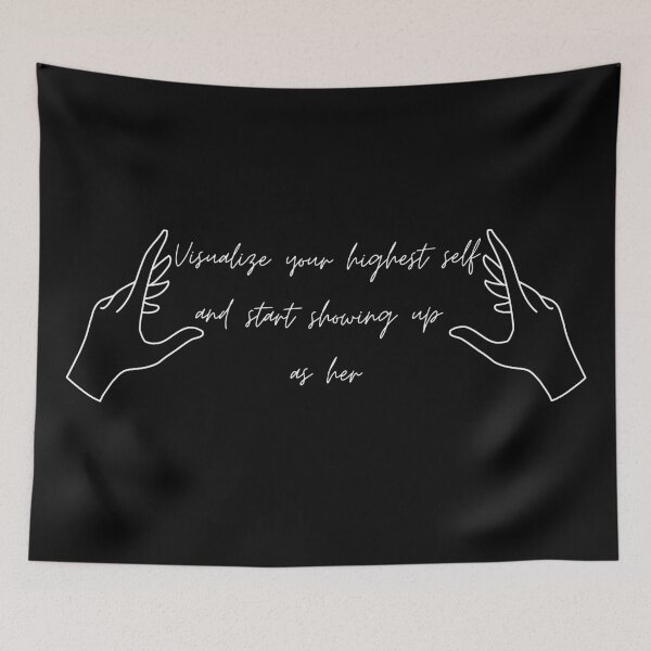 Item preview, Inspirational Visualize Higher Self Motivational Quote designed and sold by Dani Mullins.