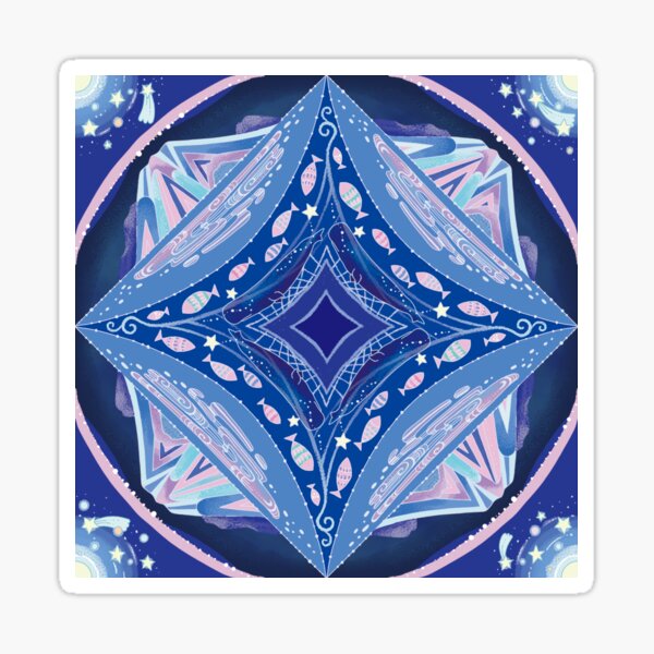 Sea at night Sticker