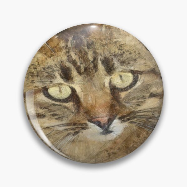 Artikelvorschau, Niedliche Tabby Blick nach oben Künstlerische Bleistiftskizze entworfen und verkauft von taiche.