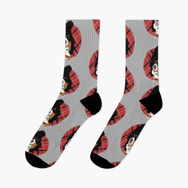 Item preview, Plaid Christmas Holiday Bernese Mountain Dog  designed and sold by KantstandyaC.