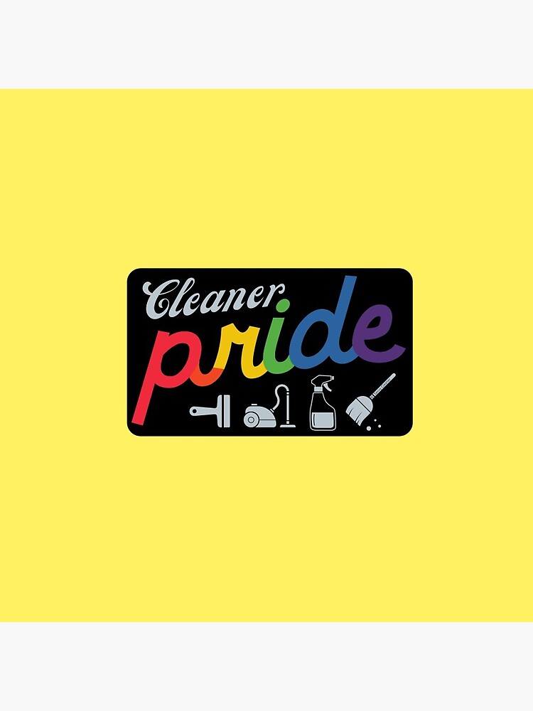 Thumbnail 3 of 3, Pin, Retro Cleaner Pride Fun House Cleaning Gifts designed and sold by SavvyCleaner.