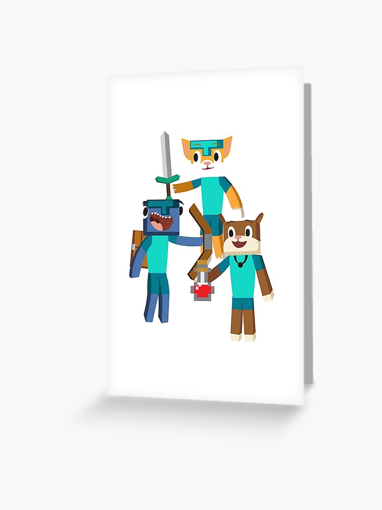 Minecraft Youtuber Stampy Cat Iballisticsquid L For Lee X Greeting Card By Truefanatics Redbubble