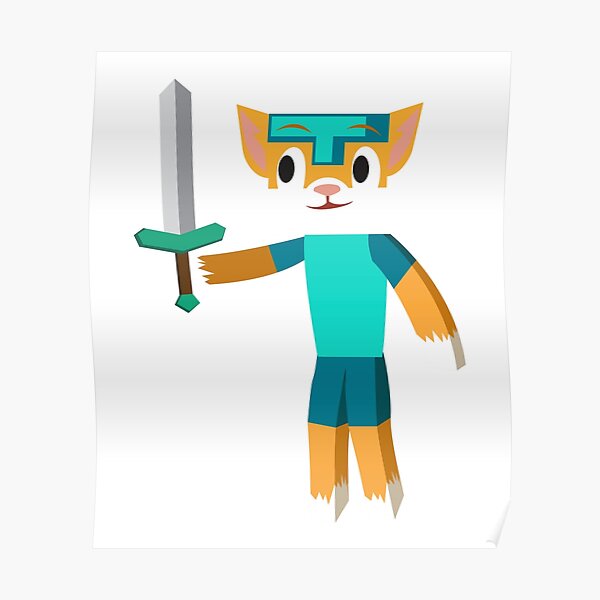 Stampylongnose Posters Redbubble - roblox stampylonghead