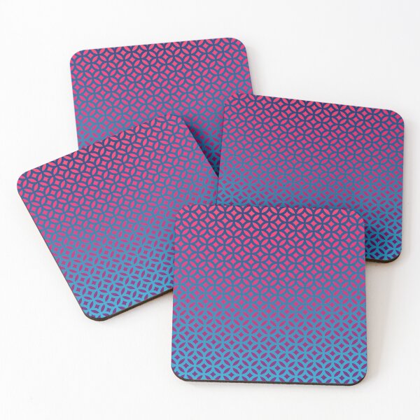 Item preview, Blue and pink optical pattern designed and sold by Blacklinesw9.