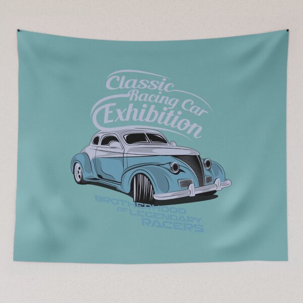 Item preview, Classic Racing Car classic racing car vector designed and sold by jackatees.