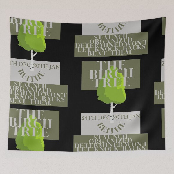 Item preview, tree sign zodiac birthday 24th december to 20th january designed and sold by amy greaves.