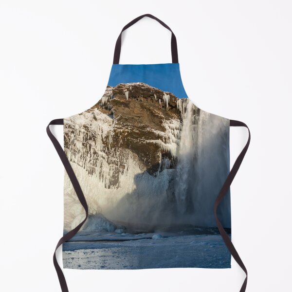 Item preview, Skógafoss in winter designed and sold by Flottmynd.