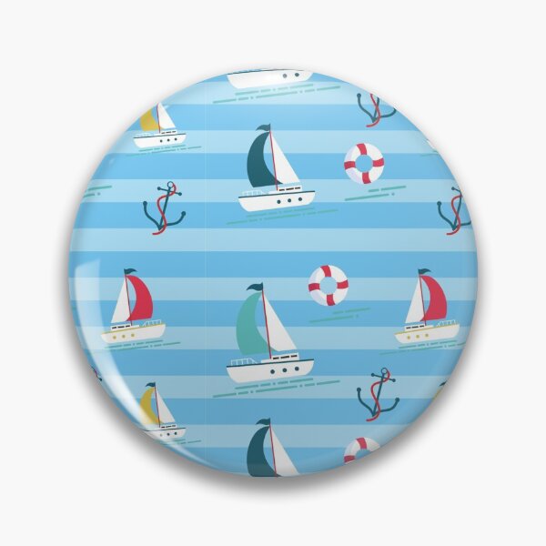 Artikelvorschau, Segelboot-Seemuster entworfen und verkauft von CarolinaArtShop.
