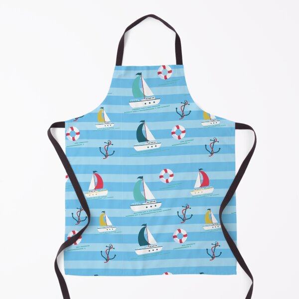 Item preview, Sail Boat Nautical Pattern designed and sold by CarolinaArtShop.