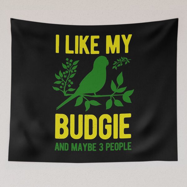Item preview, Funny Budgie designed and sold by artworkbyrihen.